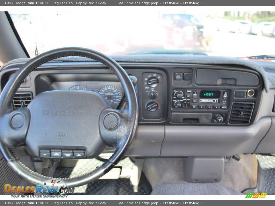 1994 Dodge Ram 1500 SLT Regular Cab Poppy Red / Grey Photo #17