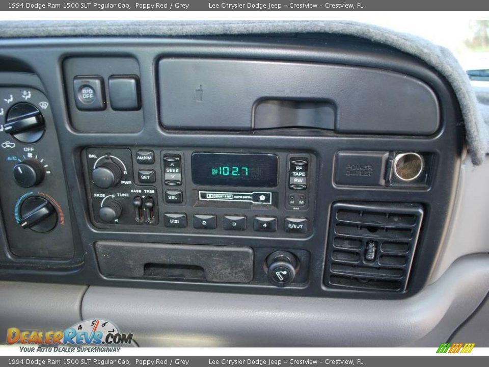 1994 Dodge Ram 1500 SLT Regular Cab Poppy Red / Grey Photo #19