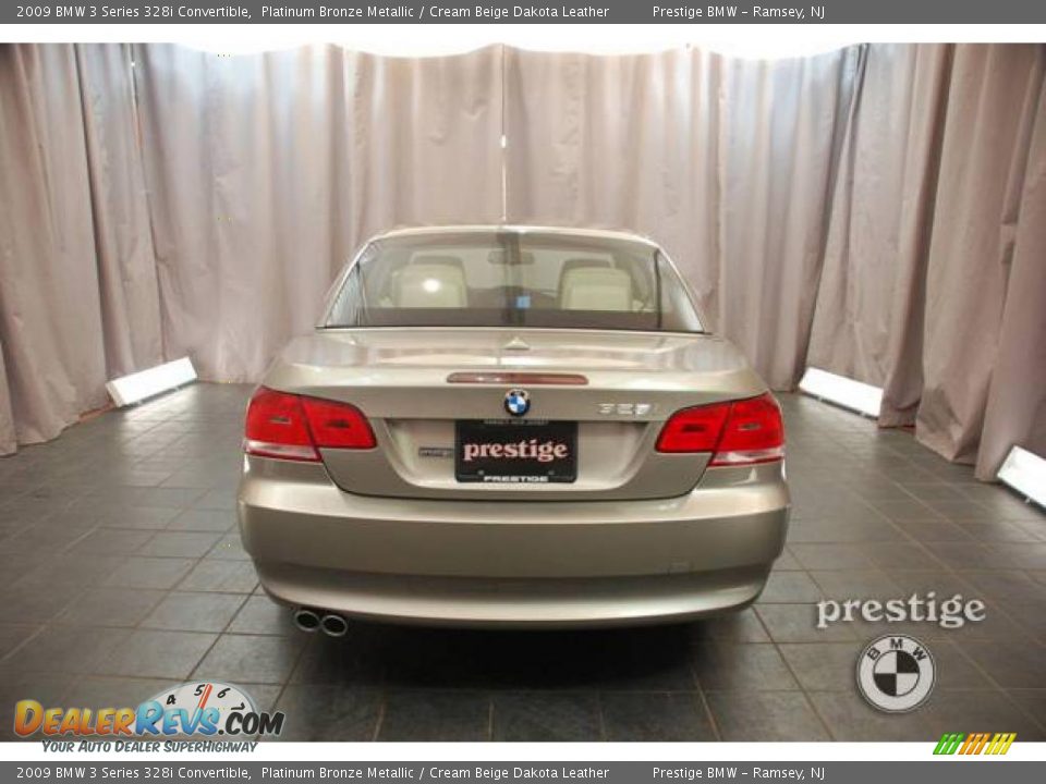 2009 BMW 3 Series 328i Convertible Platinum Bronze Metallic / Cream Beige Dakota Leather Photo #2