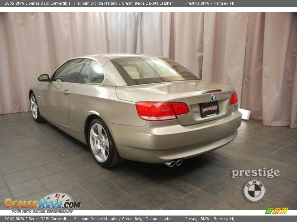 2009 BMW 3 Series 328i Convertible Platinum Bronze Metallic / Cream Beige Dakota Leather Photo #3