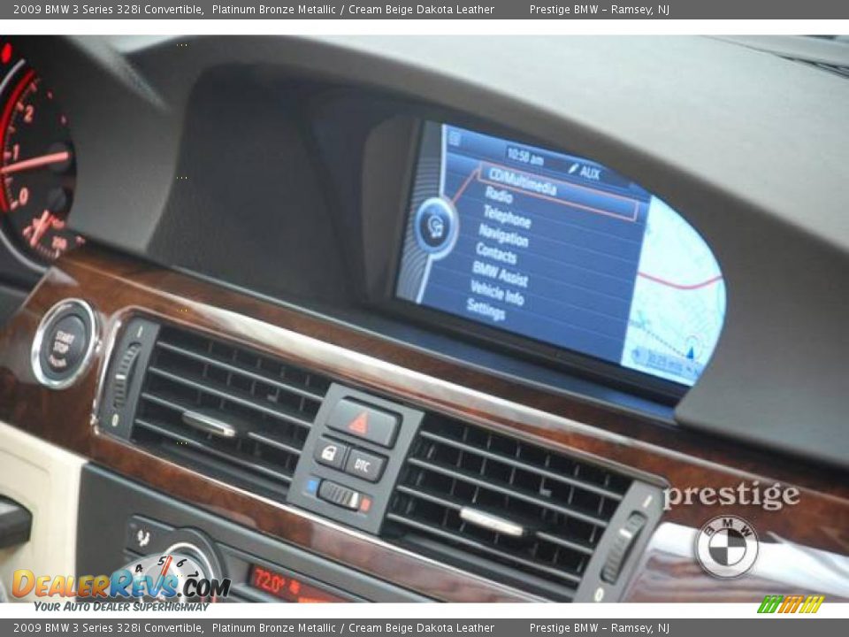 2009 BMW 3 Series 328i Convertible Platinum Bronze Metallic / Cream Beige Dakota Leather Photo #15