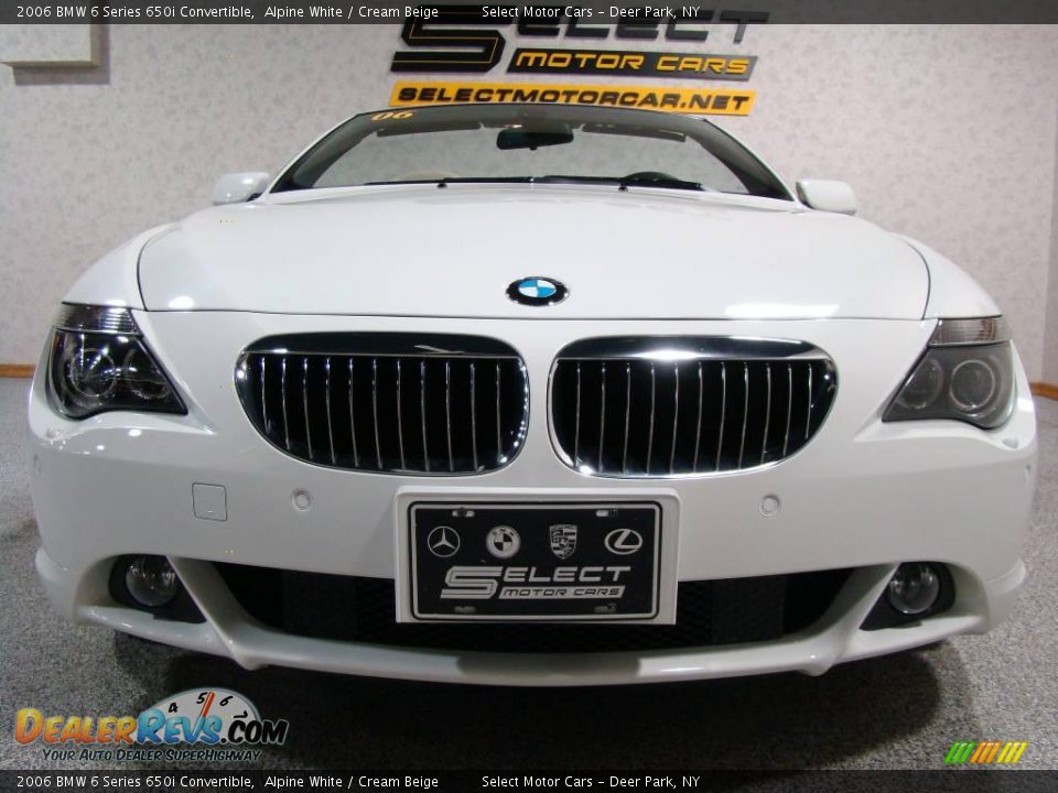 2006 BMW 6 Series 650i Convertible Alpine White / Cream Beige Photo #2