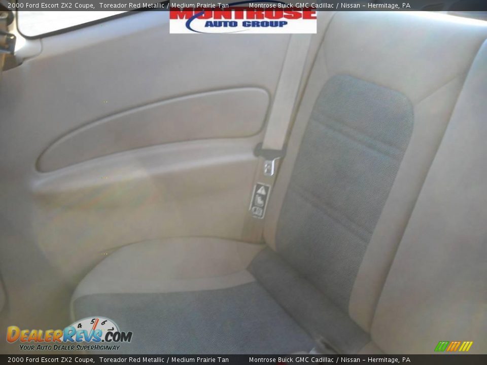 2000 Ford Escort ZX2 Coupe Toreador Red Metallic / Medium Prairie Tan Photo #13