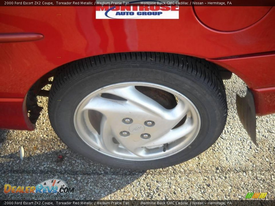 2000 Ford Escort ZX2 Coupe Toreador Red Metallic / Medium Prairie Tan Photo #15