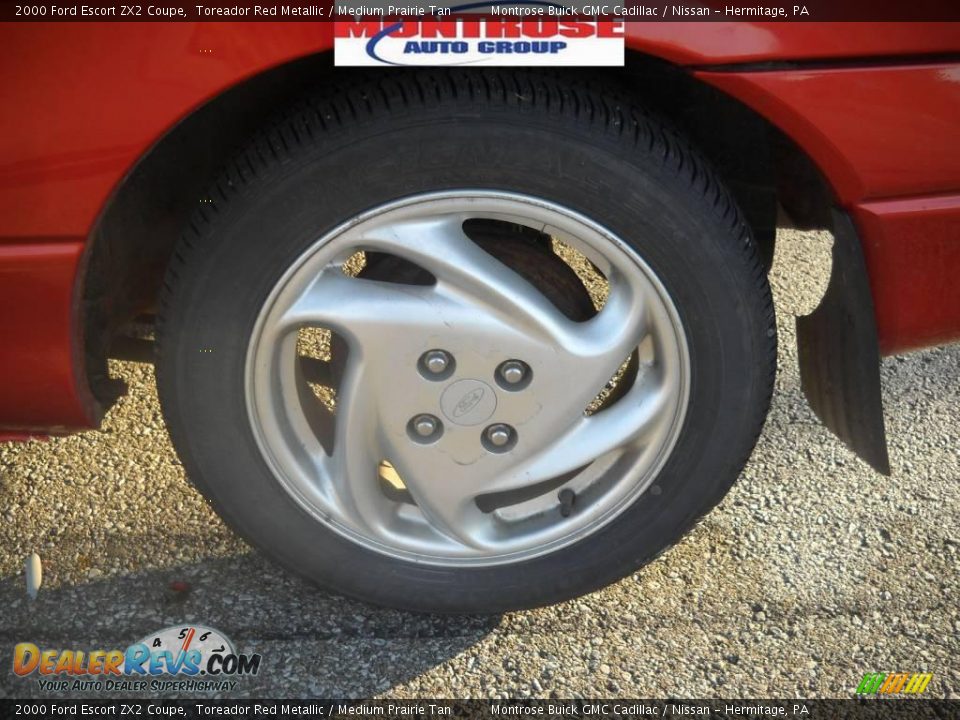 2000 Ford Escort ZX2 Coupe Toreador Red Metallic / Medium Prairie Tan Photo #16