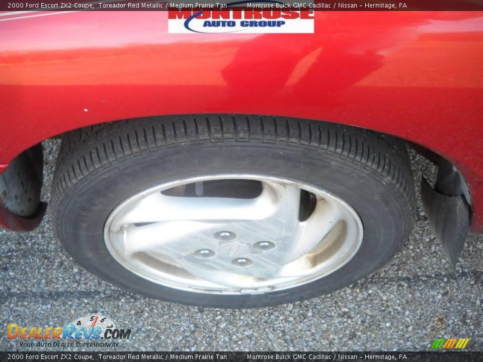 2000 Ford Escort ZX2 Coupe Toreador Red Metallic / Medium Prairie Tan Photo #18