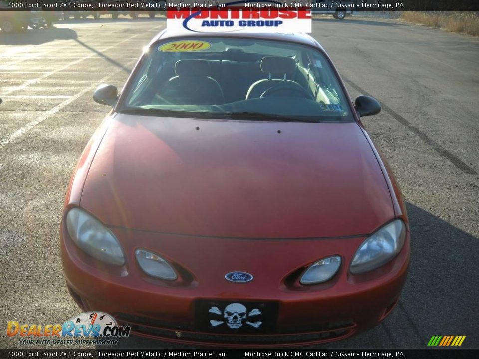 2000 Ford Escort ZX2 Coupe Toreador Red Metallic / Medium Prairie Tan Photo #22