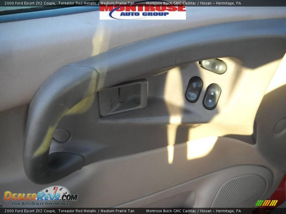 2000 Ford Escort ZX2 Coupe Toreador Red Metallic / Medium Prairie Tan Photo #25