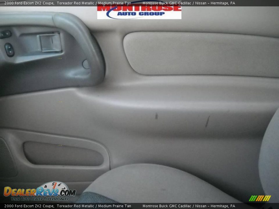 2000 Ford Escort ZX2 Coupe Toreador Red Metallic / Medium Prairie Tan Photo #26