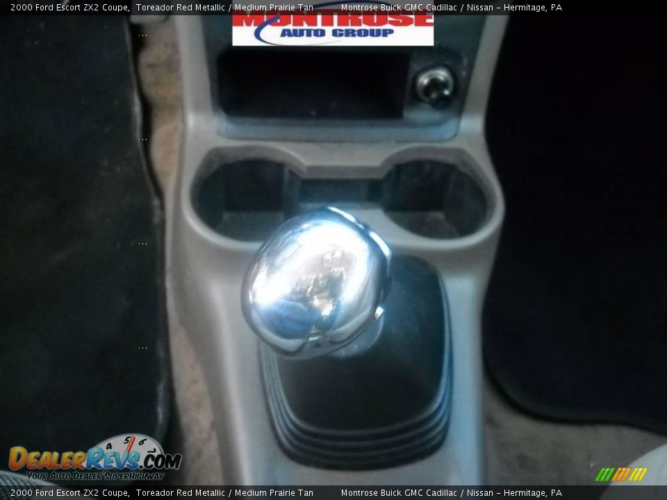 2000 Ford Escort ZX2 Coupe Toreador Red Metallic / Medium Prairie Tan Photo #28
