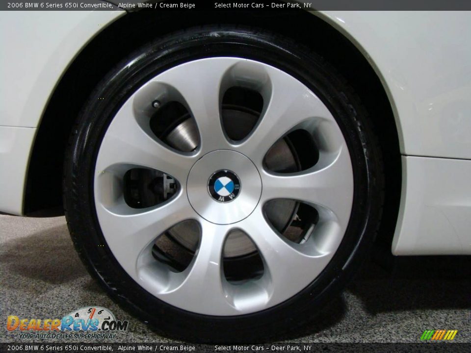 2006 BMW 6 Series 650i Convertible Alpine White / Cream Beige Photo #6