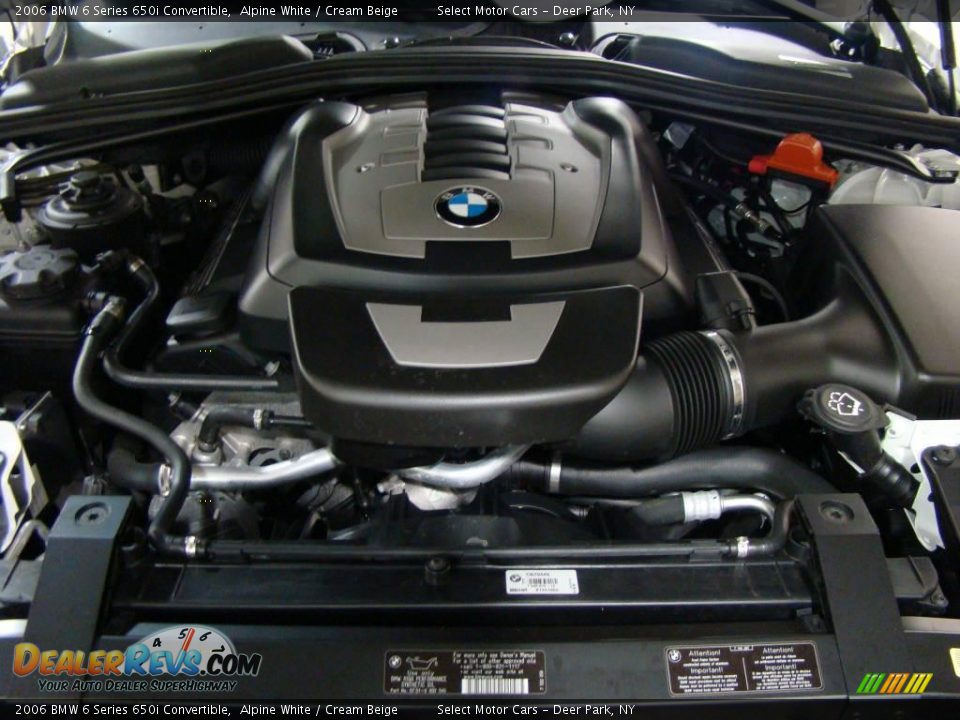 2006 BMW 6 Series 650i Convertible Alpine White / Cream Beige Photo #14