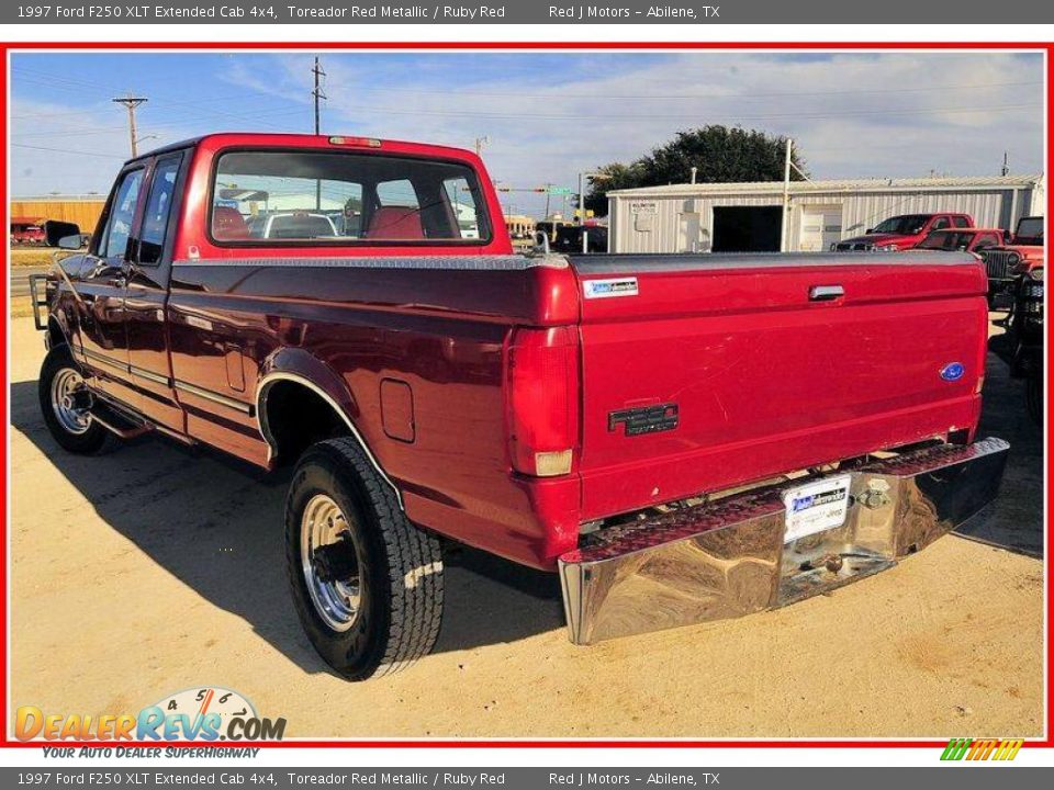 1997 Ford F250 XLT Extended Cab 4x4 Toreador Red Metallic / Ruby Red Photo #3