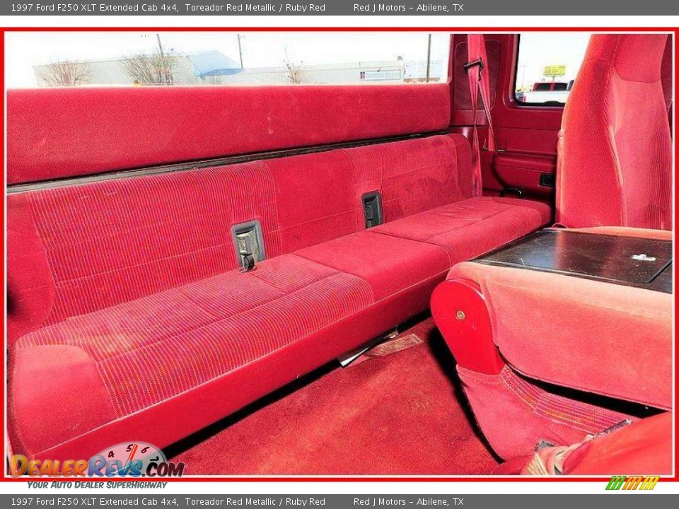 1997 Ford F250 XLT Extended Cab 4x4 Toreador Red Metallic / Ruby Red Photo #18