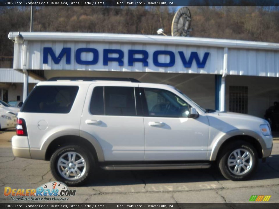 2009 Ford Explorer Eddie Bauer 4x4 White Suede / Camel Photo #1