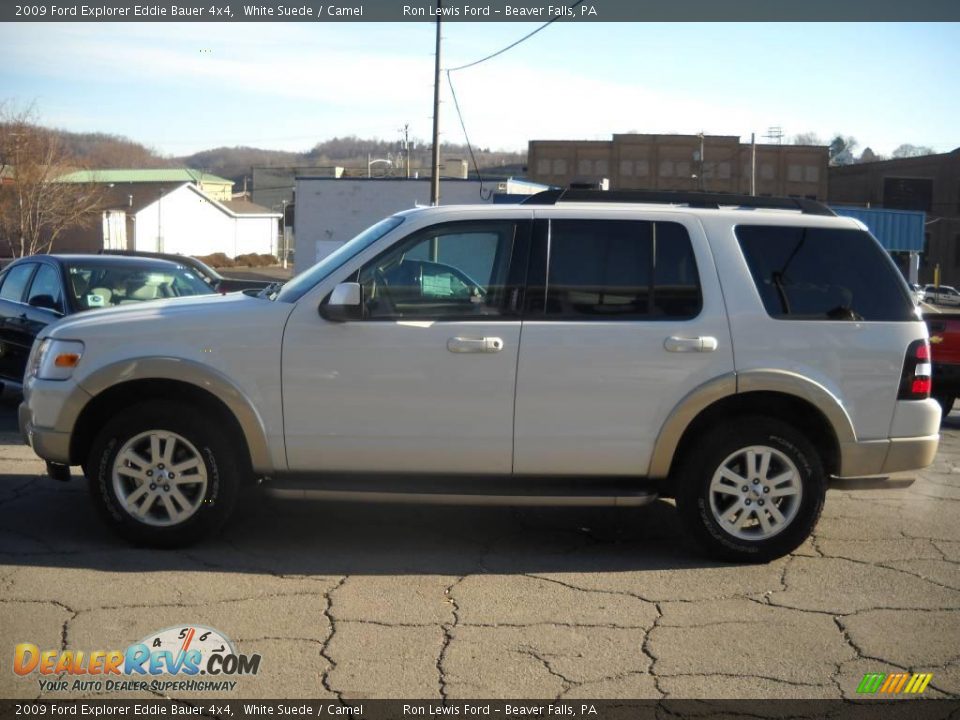 2009 Ford Explorer Eddie Bauer 4x4 White Suede / Camel Photo #5