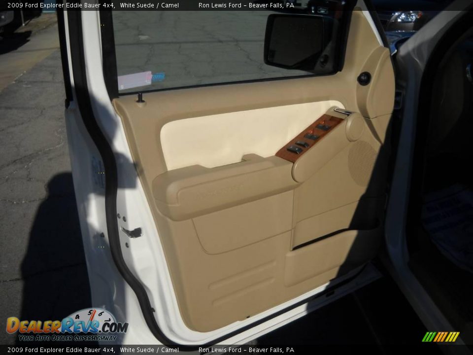 2009 Ford Explorer Eddie Bauer 4x4 White Suede / Camel Photo #6