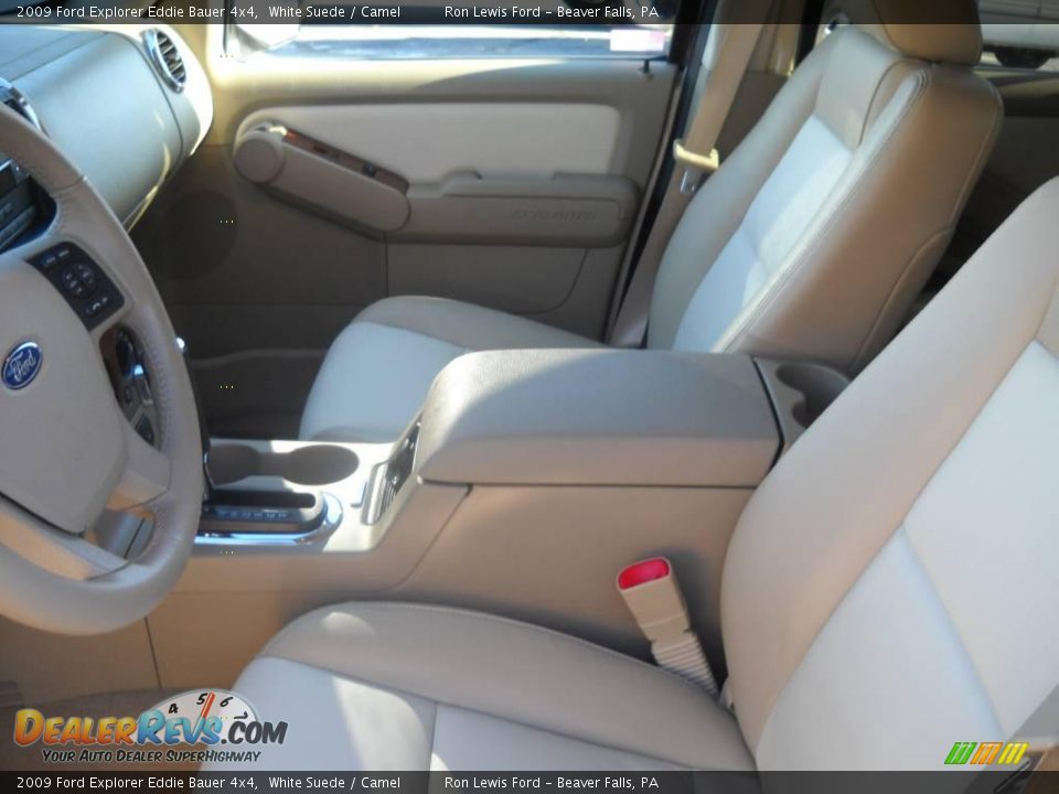 2009 Ford Explorer Eddie Bauer 4x4 White Suede / Camel Photo #8