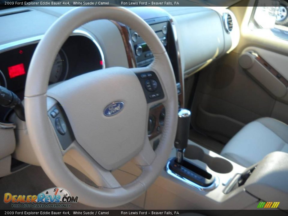 2009 Ford Explorer Eddie Bauer 4x4 White Suede / Camel Photo #10
