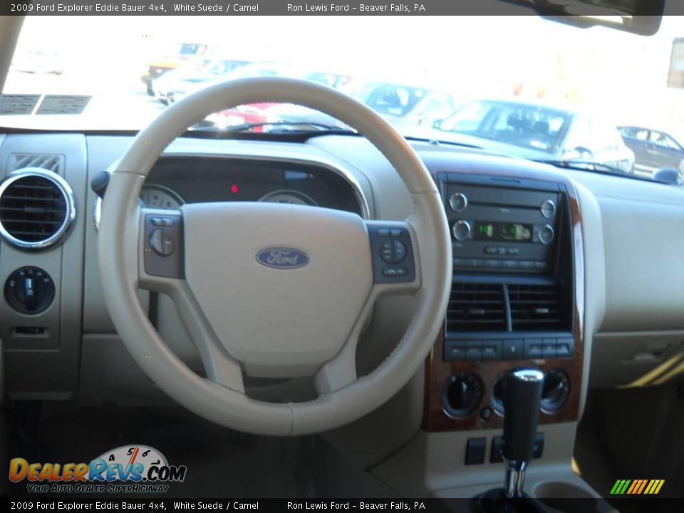 2009 Ford Explorer Eddie Bauer 4x4 White Suede / Camel Photo #12