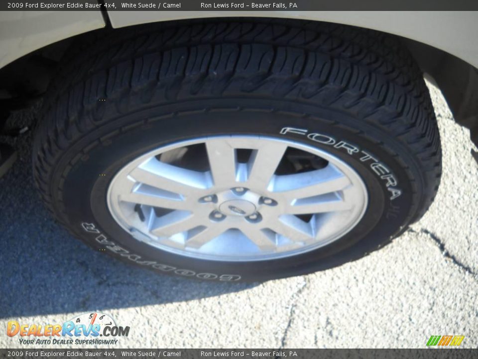 2009 Ford Explorer Eddie Bauer 4x4 White Suede / Camel Photo #14