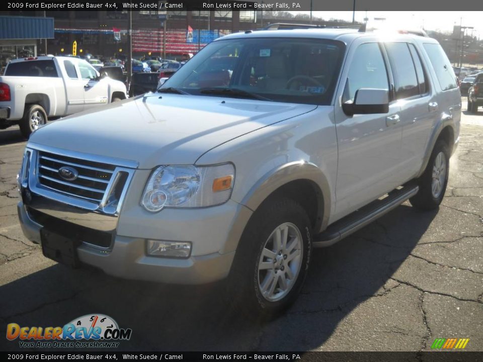 2009 Ford Explorer Eddie Bauer 4x4 White Suede / Camel Photo #19