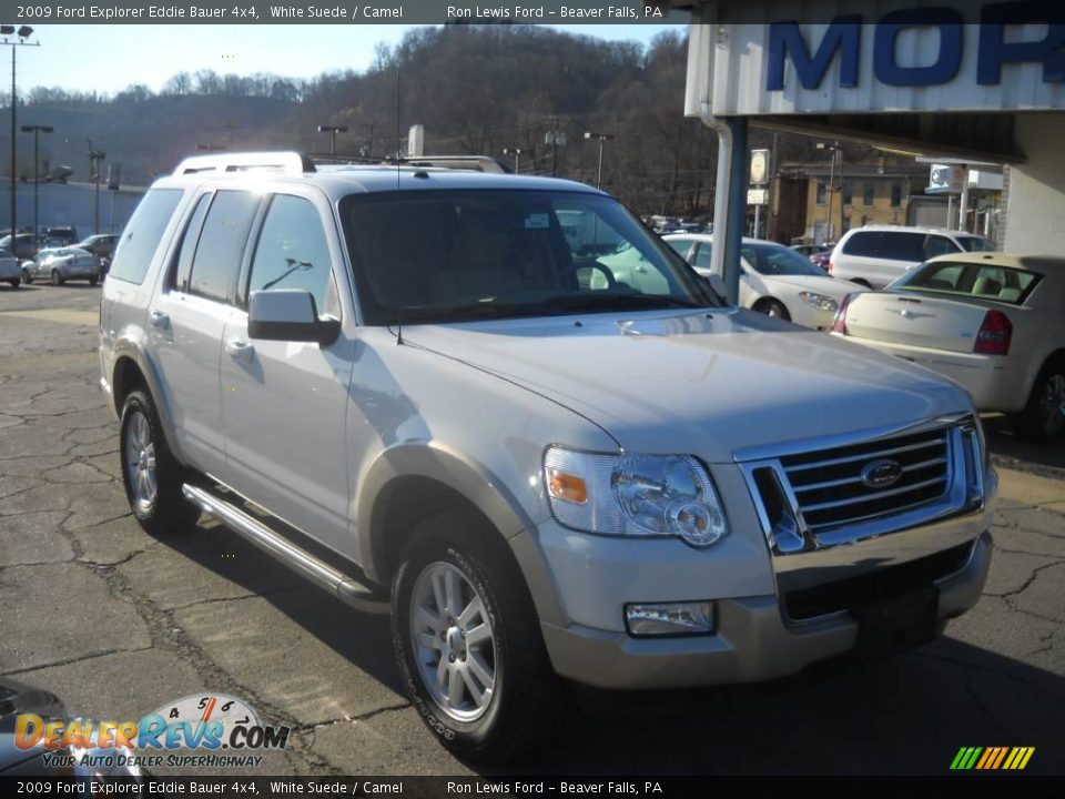 2009 Ford Explorer Eddie Bauer 4x4 White Suede / Camel Photo #21