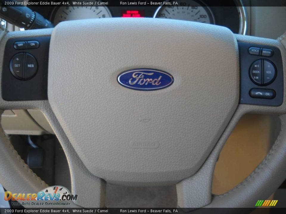 2009 Ford Explorer Eddie Bauer 4x4 White Suede / Camel Photo #24