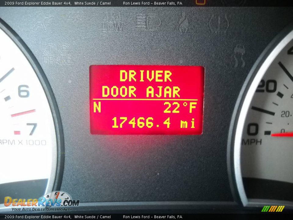 2009 Ford Explorer Eddie Bauer 4x4 White Suede / Camel Photo #25