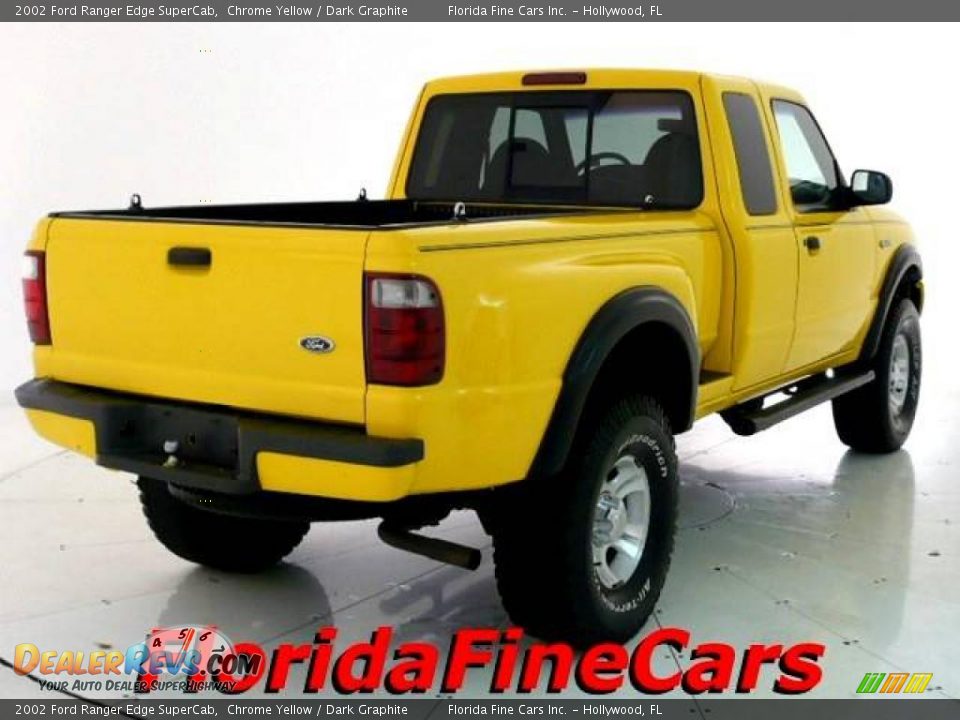2002 Ford Ranger Edge SuperCab Chrome Yellow / Dark Graphite Photo #2