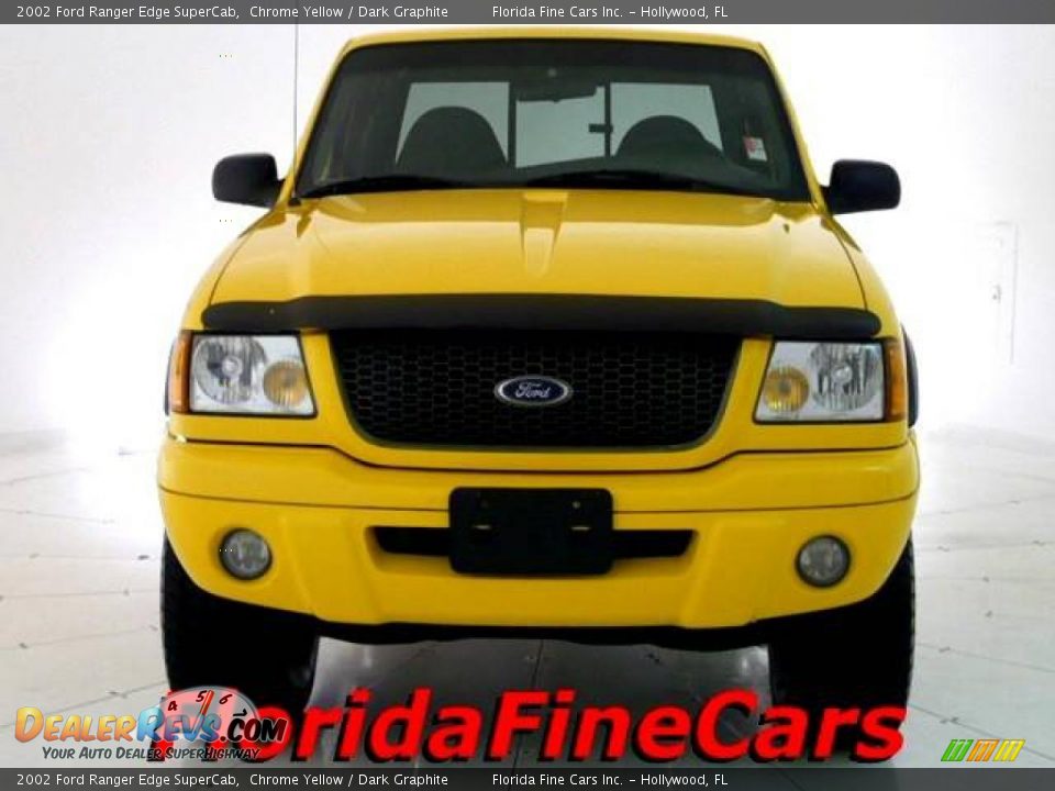2002 Ford Ranger Edge SuperCab Chrome Yellow / Dark Graphite Photo #5