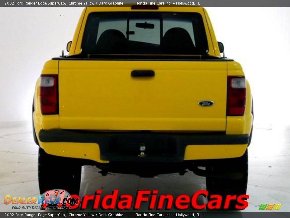 2002 Ford Ranger Edge SuperCab Chrome Yellow / Dark Graphite Photo #6