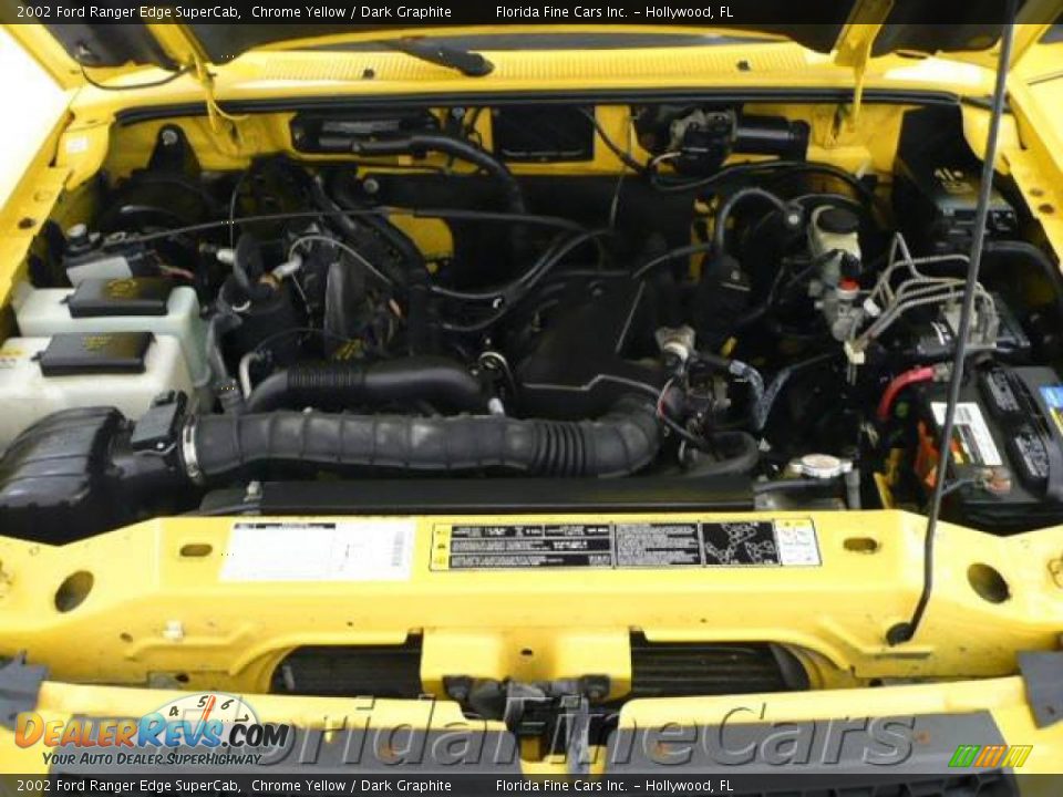 2002 Ford Ranger Edge SuperCab Chrome Yellow / Dark Graphite Photo #7