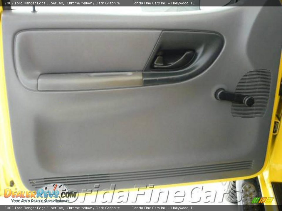 2002 Ford Ranger Edge SuperCab Chrome Yellow / Dark Graphite Photo #9