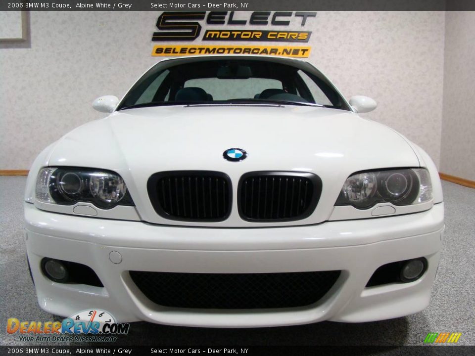 2006 BMW M3 Coupe Alpine White / Grey Photo #2