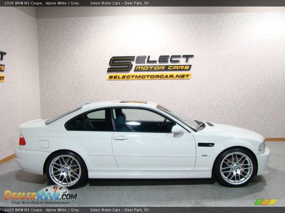 2006 BMW M3 Coupe Alpine White / Grey Photo #4