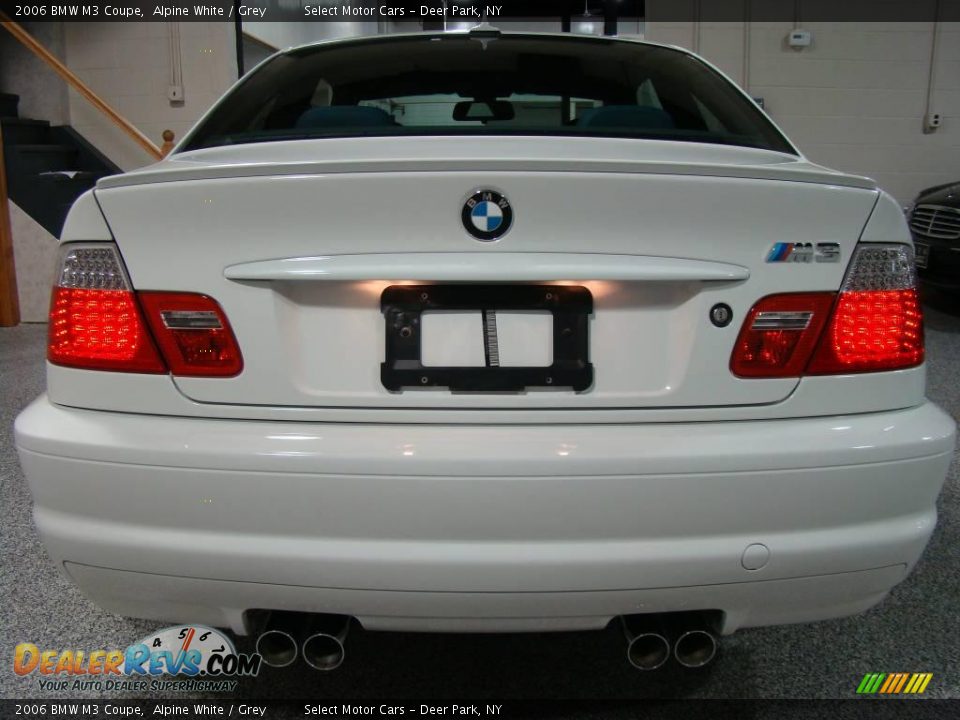 2006 BMW M3 Coupe Alpine White / Grey Photo #5