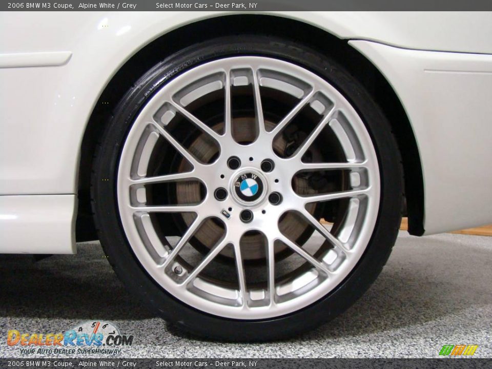 2006 BMW M3 Coupe Alpine White / Grey Photo #6