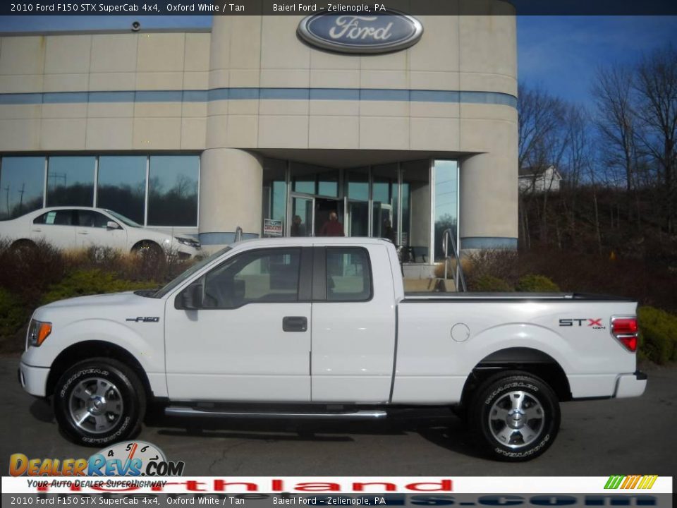 2010 Ford F150 STX SuperCab 4x4 Oxford White / Tan Photo #1