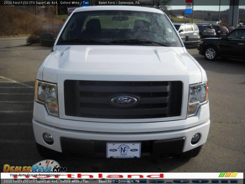 2010 Ford F150 STX SuperCab 4x4 Oxford White / Tan Photo #3