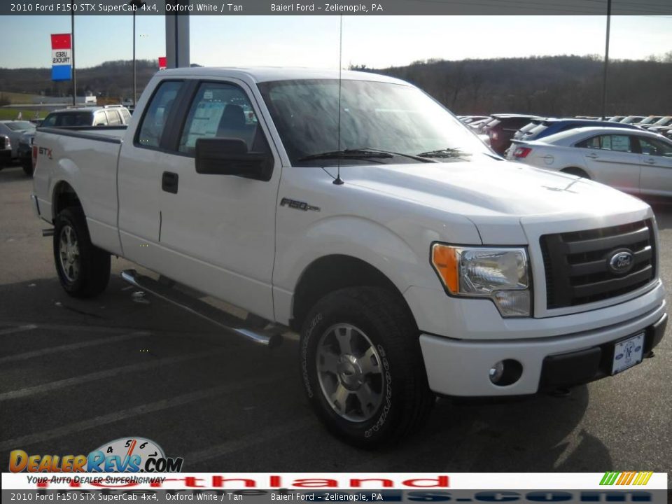 2010 Ford F150 STX SuperCab 4x4 Oxford White / Tan Photo #4