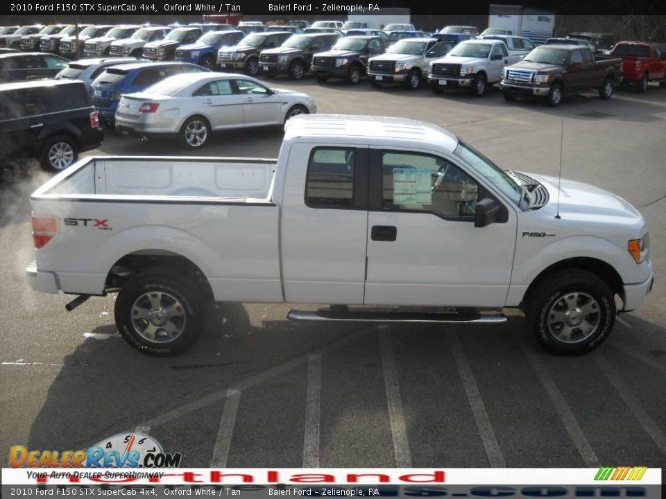 2010 Ford F150 STX SuperCab 4x4 Oxford White / Tan Photo #5