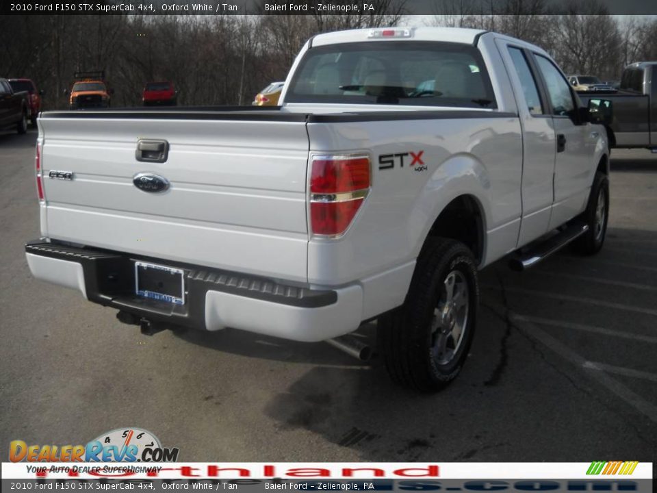 2010 Ford F150 STX SuperCab 4x4 Oxford White / Tan Photo #6