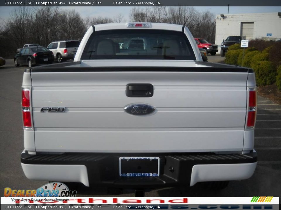 2010 Ford F150 STX SuperCab 4x4 Oxford White / Tan Photo #7