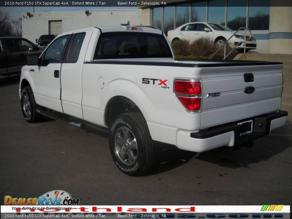 2010 Ford F150 STX SuperCab 4x4 Oxford White / Tan Photo #8