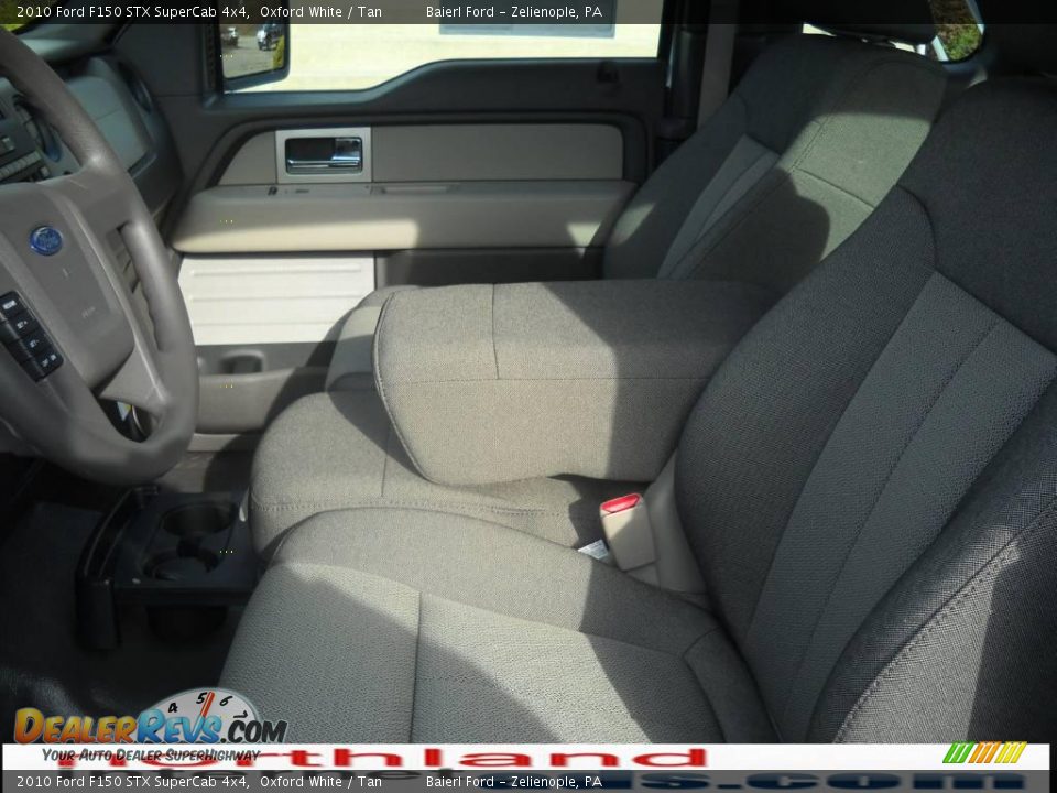 2010 Ford F150 STX SuperCab 4x4 Oxford White / Tan Photo #10