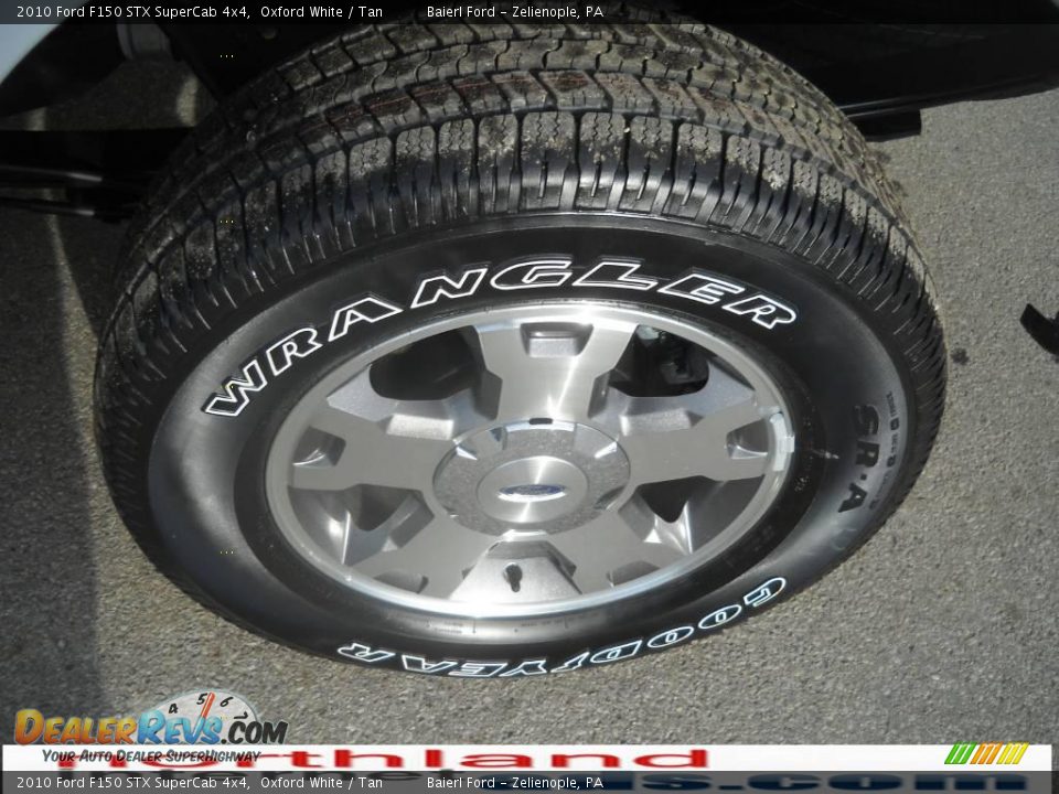 2010 Ford F150 STX SuperCab 4x4 Oxford White / Tan Photo #15