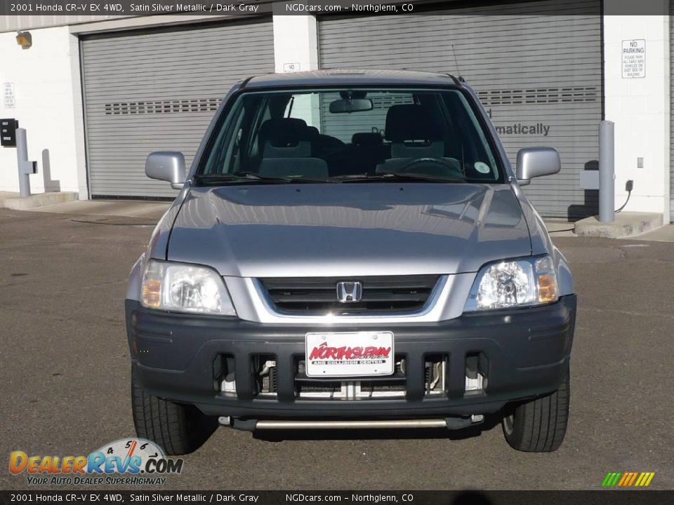 2001 Honda CR-V EX 4WD Satin Silver Metallic / Dark Gray Photo #2