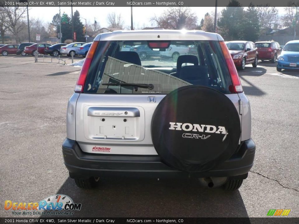 2001 Honda CR-V EX 4WD Satin Silver Metallic / Dark Gray Photo #4