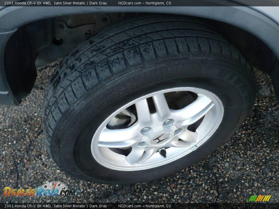 2001 Honda CR-V EX 4WD Satin Silver Metallic / Dark Gray Photo #5